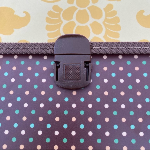 26-Pocket Expandable Case File Floral & Polkadot NWT - Picture 6 of 6